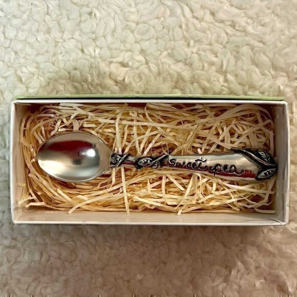 Meta Morphosis "Sweet Pea" Pewter Baby Spoon